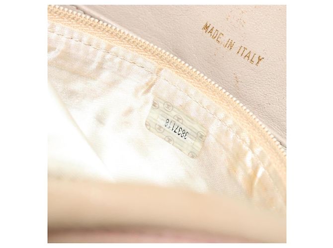 CHANEL Matelasse Chain Shoulder Bag Pelle Rosa Oro CC Auth 190487 D'oro - vista 25