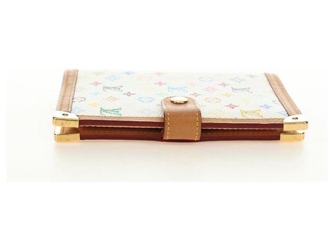 LOUIS VUITTON Monogram Multicolor Agenda PM Planner White R21074 Auth bs36046M Bianco - vista 4