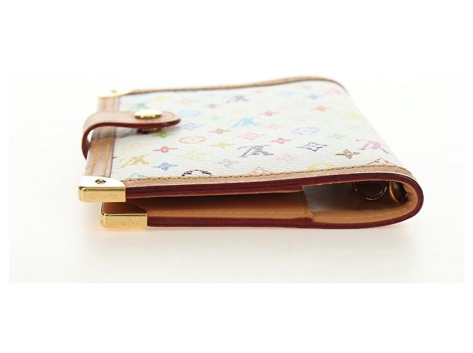 LOUIS VUITTON Monogram Multicolor Agenda PM Planner White R21074 Auth bs36046M Bianco - vista 6