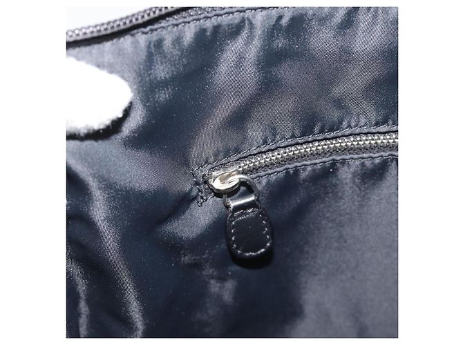 Borsa a Spalla Christian Dior Trotter Canvas Nera Argento Auth 190852A Nero - vista 19