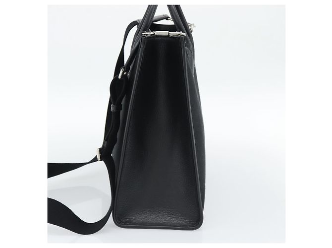 Borsa GUCCI Jumbo GG Canvas 2way Nero Argento 678839 Auth mr2773V - vista 5
