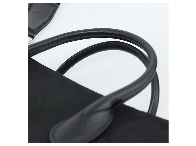 Borsa GUCCI Jumbo GG Canvas 2way Nero Argento 678839 Auth mr2773V - vista 8