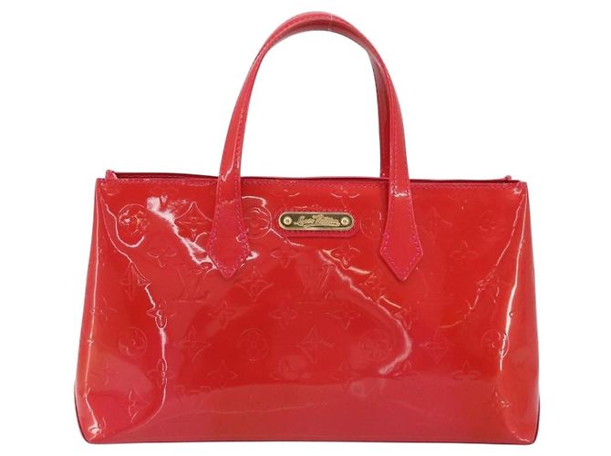 LOUIS VUITTON Borsa Wilshire PM Monogram Vernis Rose Pop M93643 LV Auth 190861A Rosa - vista 2