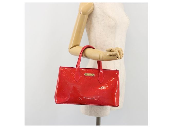 LOUIS VUITTON Borsa Wilshire PM Monogram Vernis Rose Pop M93643 LV Auth 190861A Rosa - vista 22