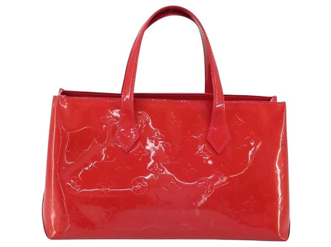 LOUIS VUITTON Borsa Wilshire PM Monogram Vernis Rose Pop M93643 LV Auth 190861A Rosa - vista 3