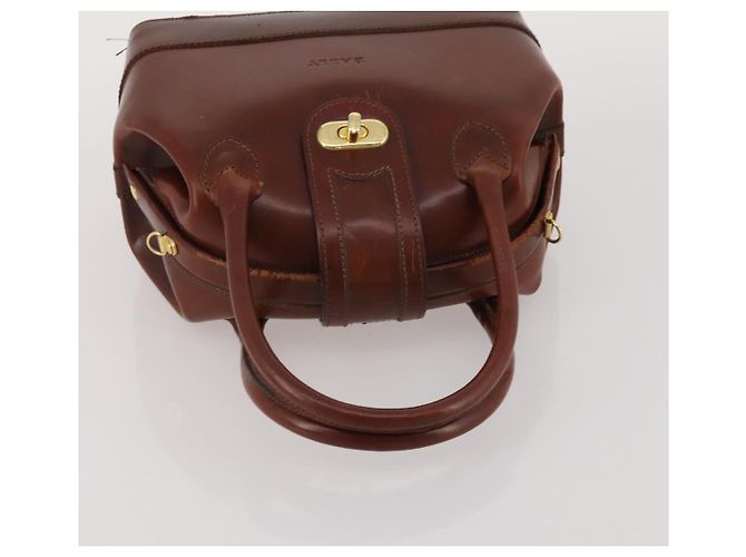 Borsa BALLY in pelle 2 Set Marrone Oro Autentica bs35899 D'oro - vista 13