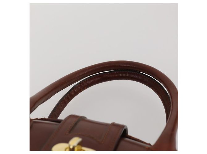 Borsa BALLY in pelle 2 Set Marrone Oro Autentica bs35899 D'oro - vista 14