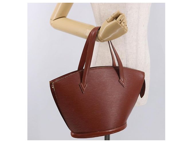 LOUIS VUITTON Epi Saint Jacques Shopping Bag Marrone M52263 LV Auth 186689 - vista 24