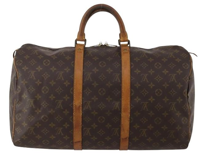 LOUIS VUITTON Monogram Keepall 50 Boston Bag M41426 LV Auth 189909 Monogramma - vista 2