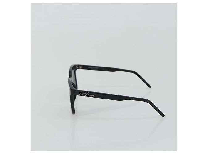 Occhiali da sole SAINT LAURENT in plastica Nero Argento Auth BA14043 - vista 4