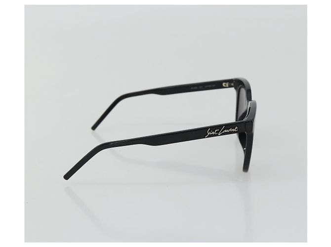 Occhiali da sole SAINT LAURENT in plastica Nero Argento Auth BA14043 - vista 5