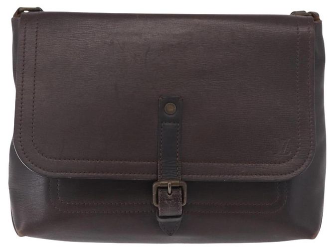 LOUIS VUITTON Utah Ohama Borsa a Spalla Pelle Marrone M92994 LV Auth ka5184 - vista 2