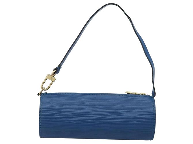 LOUIS VUITTON Epi Soufflot Pouch Blue LV Auth 189802 - vista 2