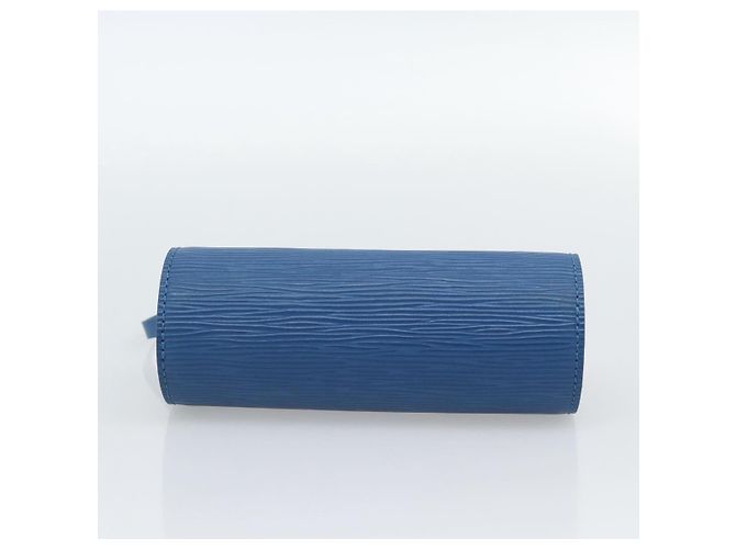 LOUIS VUITTON Epi Soufflot Pouch Blue LV Auth 189802 - vista 5