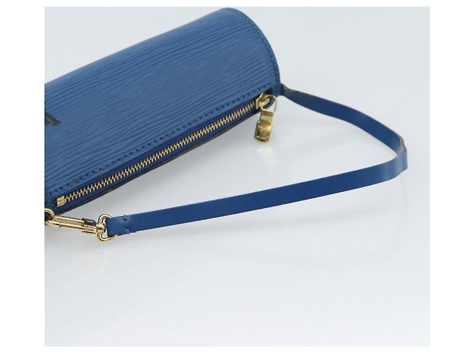 LOUIS VUITTON Epi Soufflot Pouch Blue LV Auth 189802 - vista 7