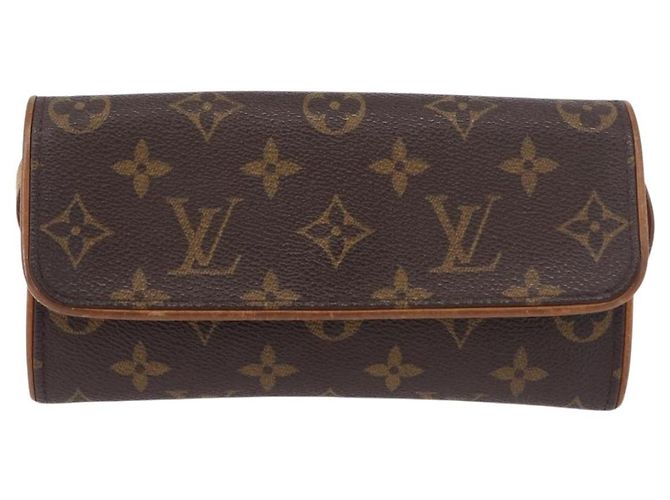 LOUIS VUITTON Monogram Pochette Twin PM Borsa a tracolla M51854 LV Auth 190505 Monogramma - vista 13
