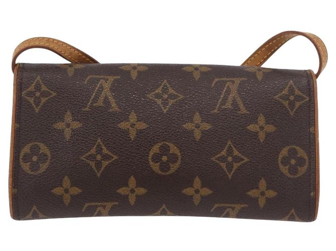 LOUIS VUITTON Monogram Pochette Twin PM Borsa a tracolla M51854 LV Auth 190505 Monogramma - vista 2