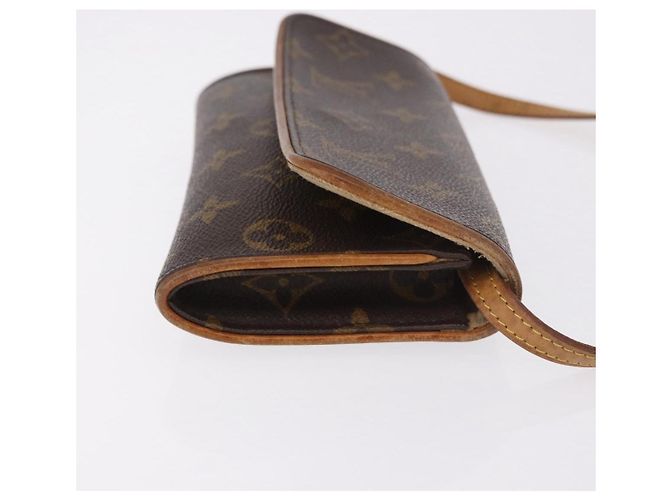 LOUIS VUITTON Monogram Pochette Twin PM Borsa a tracolla M51854 LV Auth 190505 Monogramma - vista 3