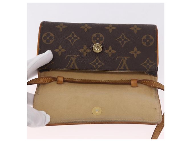 LOUIS VUITTON Monogram Pochette Twin PM Borsa a tracolla M51854 LV Auth 190505 Monogramma - vista 9