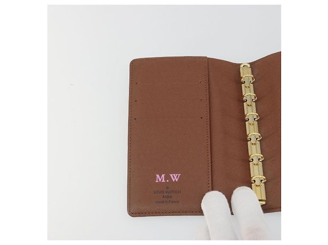 LOUIS VUITTON Monogram Agenda PM Day Planner Cover R20005 LV Auth BA14036 Monograma - vista 16