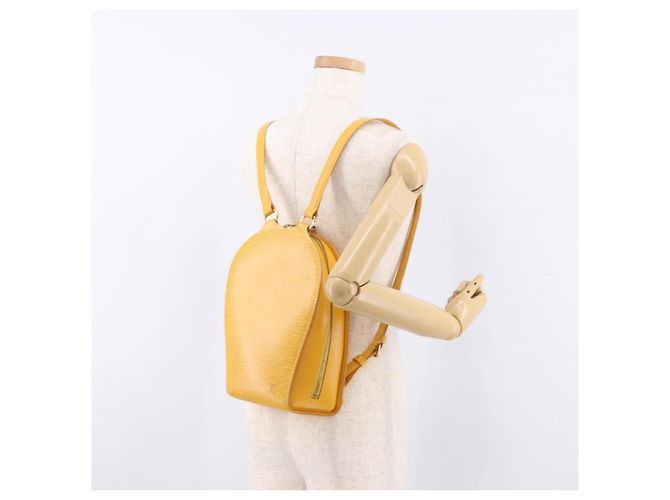 LOUIS VUITTON Epi Mabillon Rucksack Gelb M52239 LV Auth 191641 - Ansicht 24