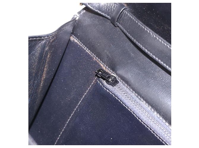 Borsa a Spalla con Catena GUCCI in Pelle Nera e Oro Auth 191035 Nero D'oro - vista 20