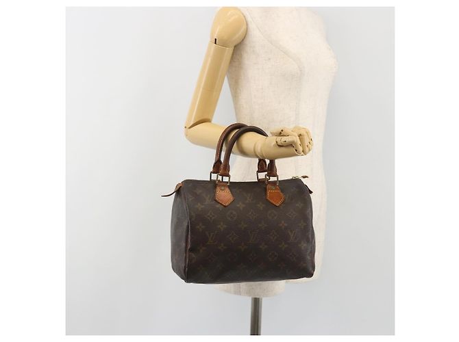 LOUIS VUITTON Borsa Monogram Speedy 25 M41528 LV Auth 190651 Monogramma - vista 23
