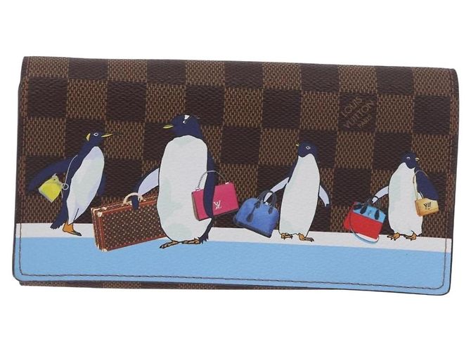 LOUIS VUITTON Damier Ebene Portefeuille Sarah Long Wallet N64426 LV Auth 191659M - vista 13