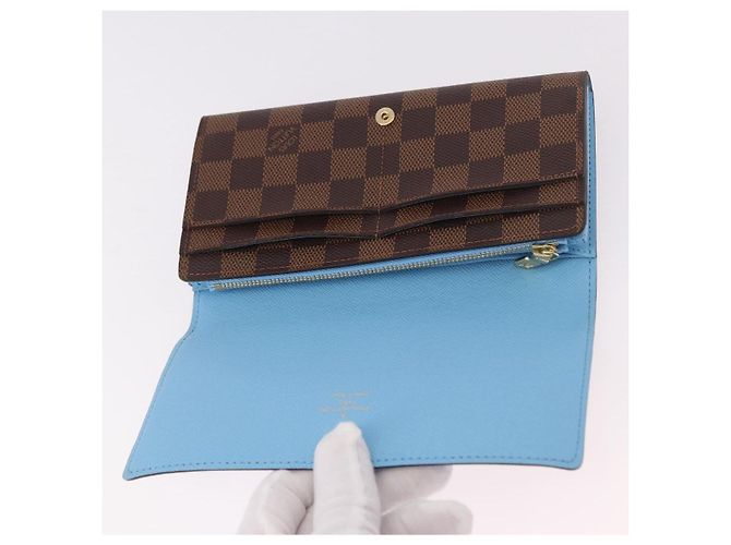 LOUIS VUITTON Damier Ebene Portefeuille Sarah Long Wallet N64426 LV Auth 191659M - vista 19