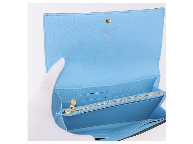 LOUIS VUITTON Damier Ebene Portefeuille Sarah Long Wallet N64426 LV Auth 191659M - vista 8