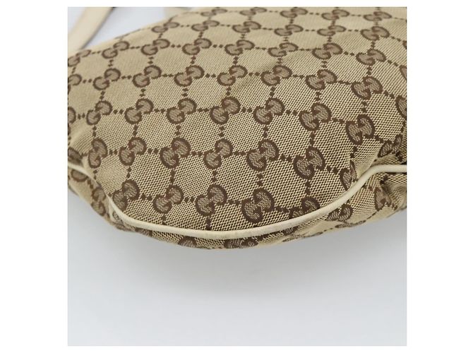 Borsa a tracolla GUCCI GG Canvas Newbrit Beige Oro 169998 Auth mr2699A D'oro - vista 11