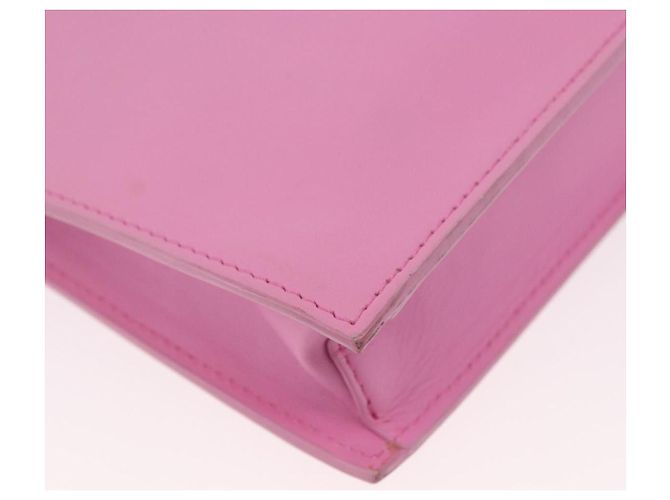 Borsa a Spalla VERSACE in Pelle Rosa Argento Auth BA13994A - vista 16