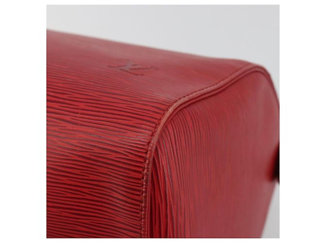 LOUIS VUITTON Epi Speedy 35 Hand Bag Castilian Red M42997 LV Auth 190649A Rosso - vista 16