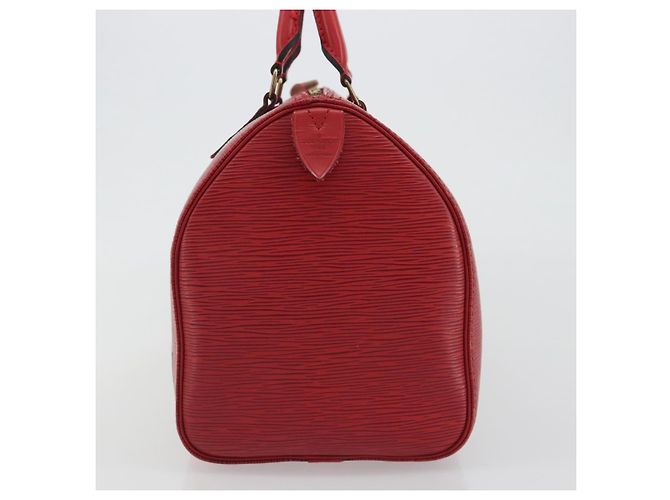 LOUIS VUITTON Epi Speedy 35 Hand Bag Castilian Red M42997 LV Auth 190649A Rosso - vista 3