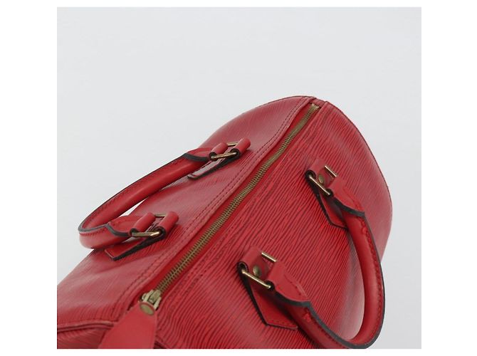 LOUIS VUITTON Epi Speedy 35 Hand Bag Castilian Red M42997 LV Auth 190649A Rosso - vista 6