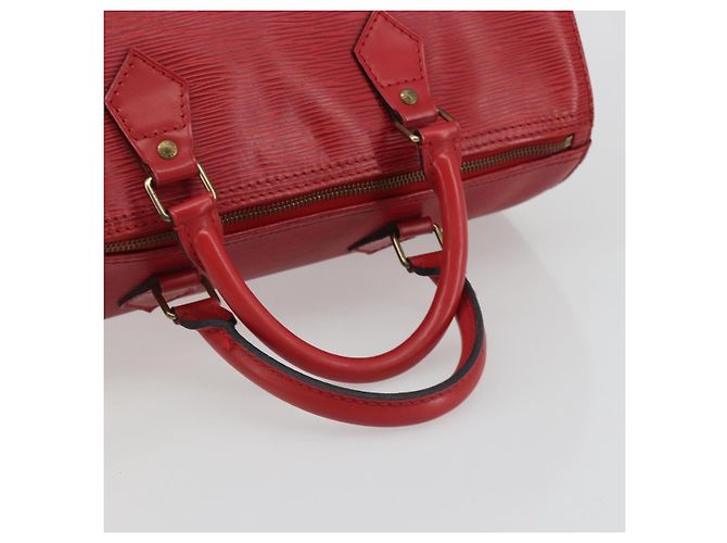 LOUIS VUITTON Epi Speedy 35 Hand Bag Castilian Red M42997 LV Auth 190649A Rosso - vista 7