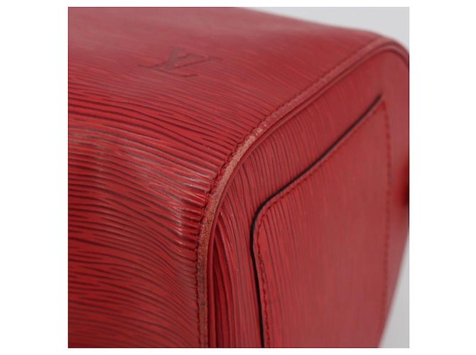LOUIS VUITTON Epi Speedy 35 Hand Bag Castilian Red M42997 LV Auth 190649A Rosso - vista 8