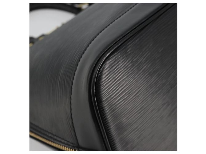 Borsa LOUIS VUITTON Epi Alma Noir Black M52142 LV Auth 190623A Nero - vista 11