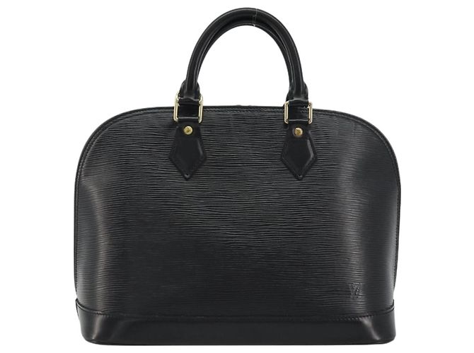 Borsa LOUIS VUITTON Epi Alma Noir Black M52142 LV Auth 190623A Nero - vista 2