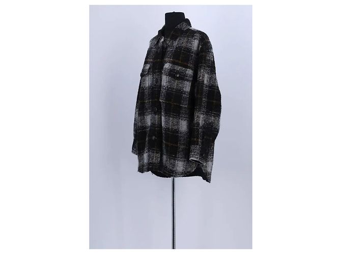 Isabel Marant Etoile Abrigo de algodón negro - vista 2