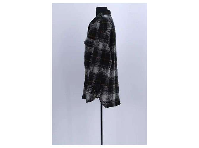 Isabel Marant Etoile Abrigo de algodón negro - vista 3