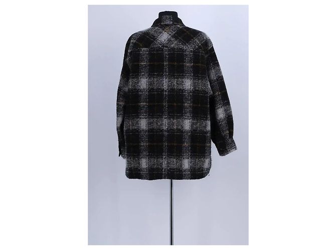 Isabel Marant Etoile Abrigo de algodón negro - vista 4