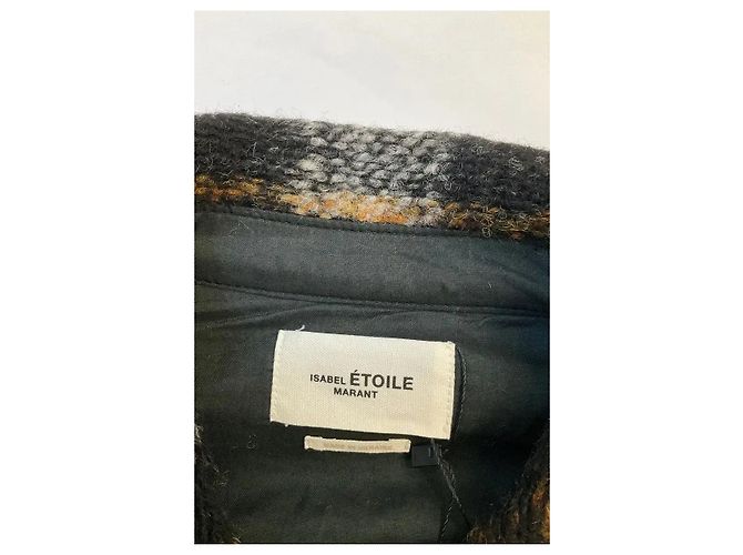 Isabel Marant Etoile Abrigo de algodón negro - vista 5