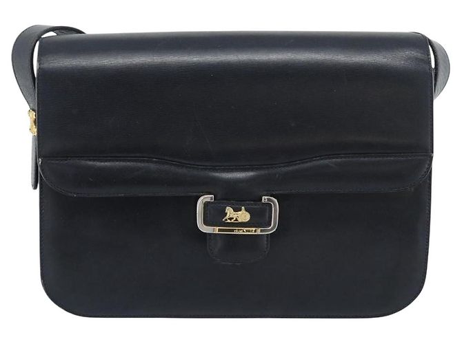 Céline Borsa a tracolla CELINE in pelle blu navy e oro Auth mr2716 D'oro - vista 2