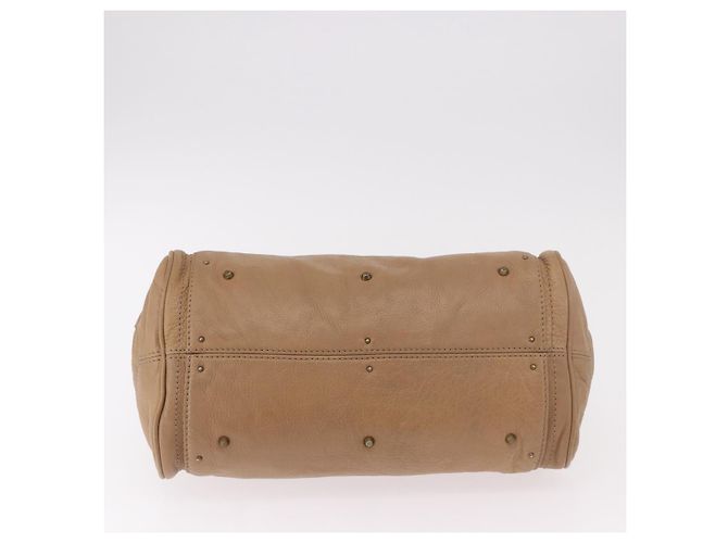 Chloé Borsa Chloe Paddington in Pelle Beige Oro Argento Auth 190482V D'oro - vista 10