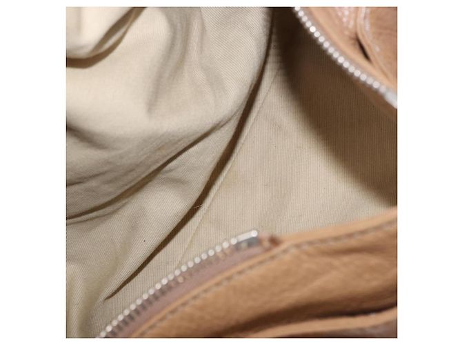 Chloé Borsa Chloe Paddington in Pelle Beige Oro Argento Auth 190482V D'oro - vista 20