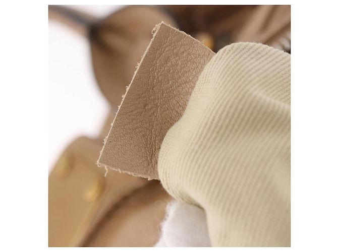 Chloé Borsa Chloe Paddington in Pelle Beige Oro Argento Auth 190482V D'oro - vista 25