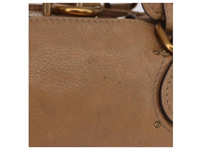 Chloé Borsa Chloe Paddington in Pelle Beige Oro Argento Auth 190482V D'oro - vista 4