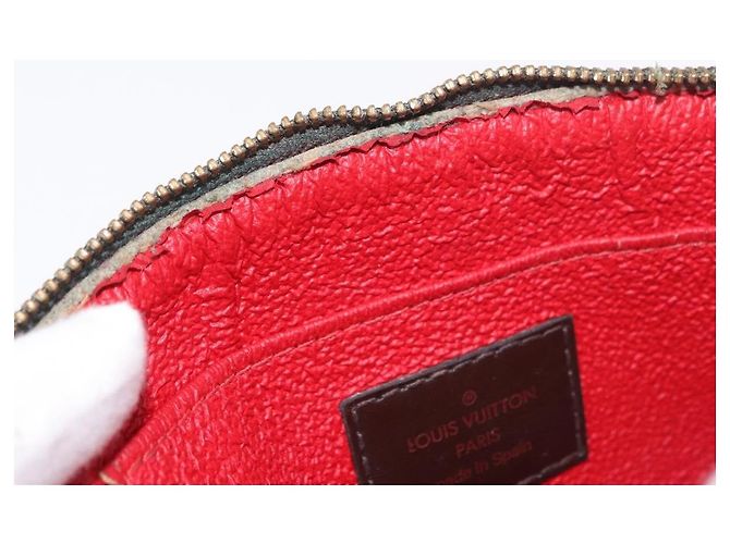 LOUIS VUITTON Damier Ebene Pochette Cosmetic PM Pochette N47516 LV Auth BA13777 - vista 10