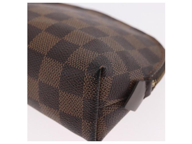LOUIS VUITTON Damier Ebene Pochette Cosmetic PM Pochette N47516 LV Auth BA13777 - vista 16